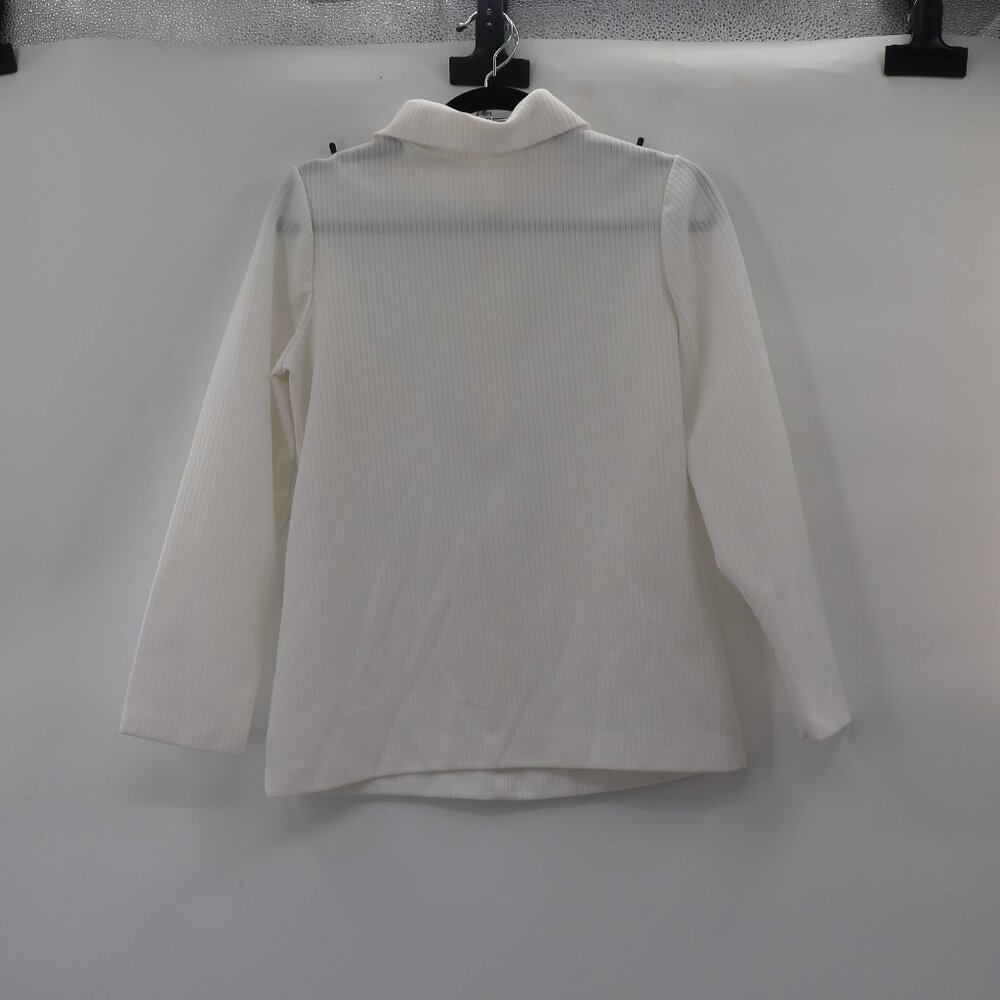 Vintage Trissi 1970s White Long sleeve Turtleneck